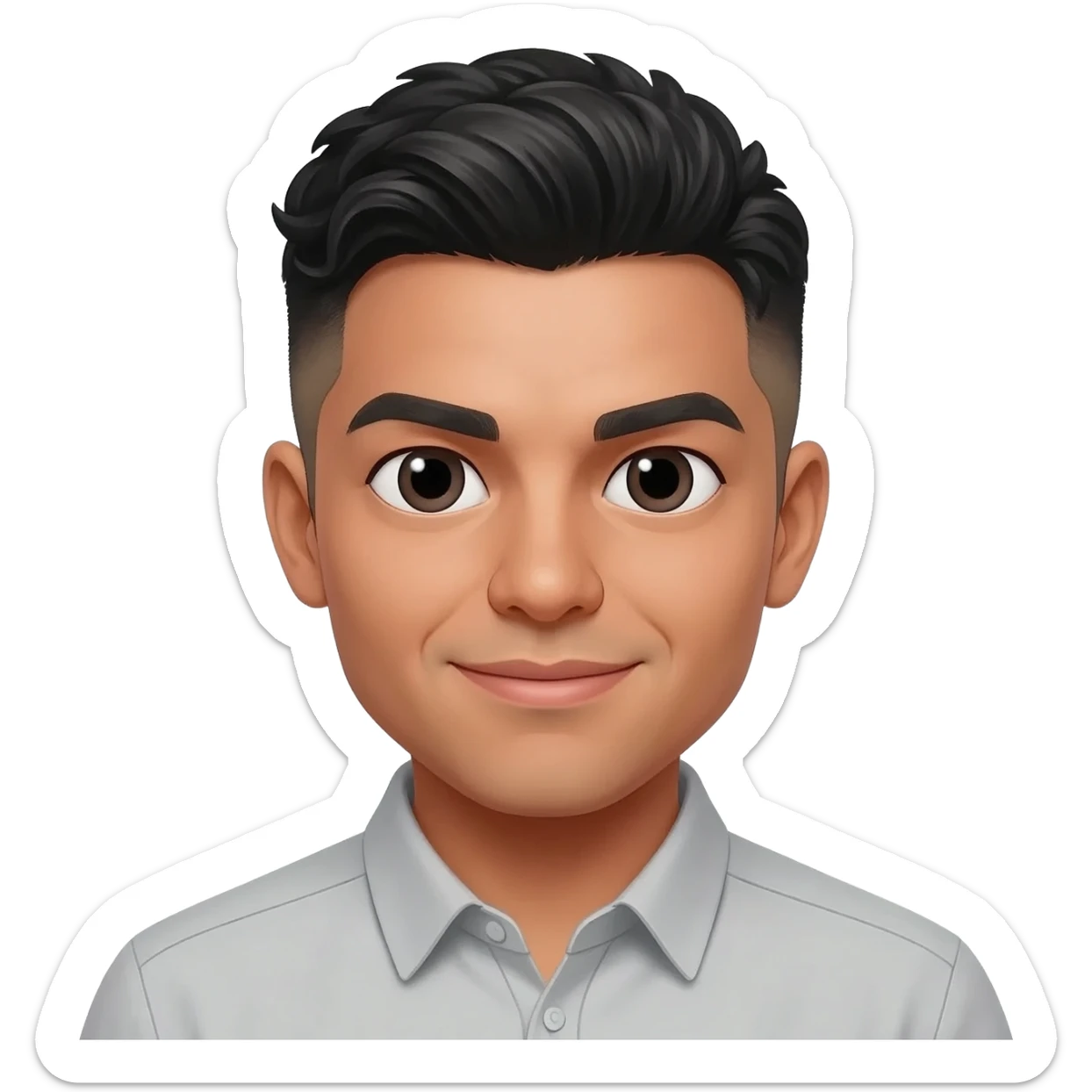 Mexican man fade hair cut 25 year old  sticker