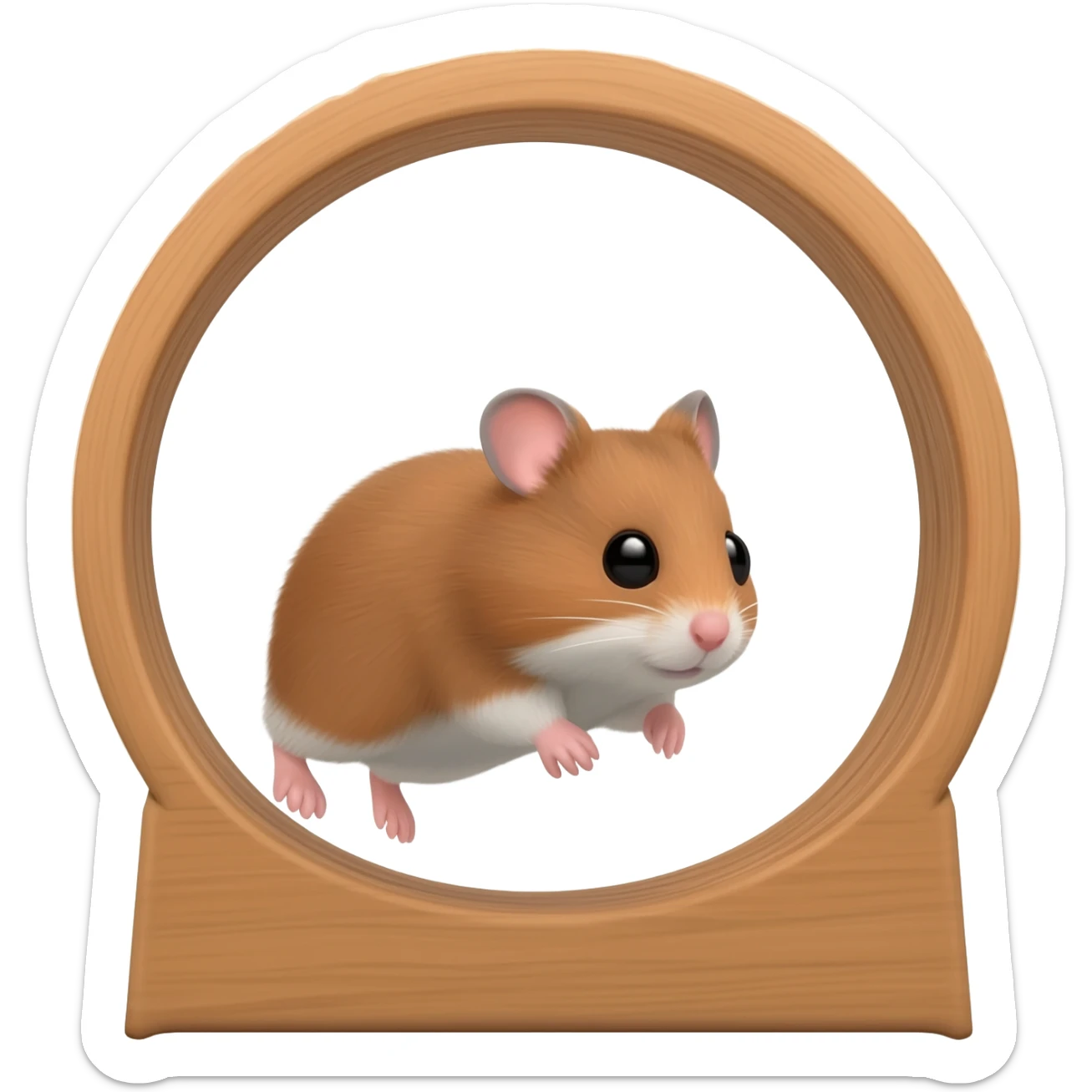 Hamster on the weel sticker