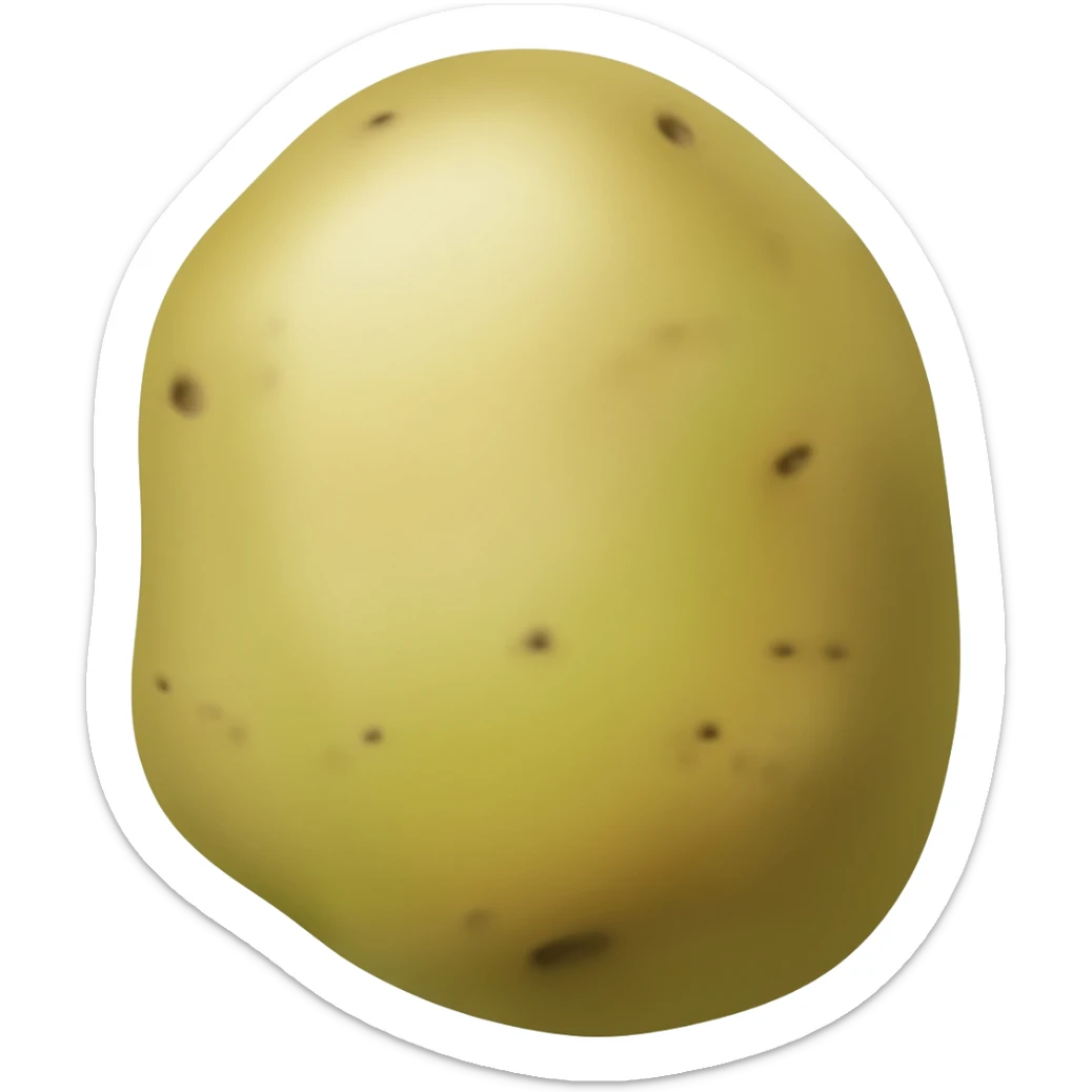 Potato  green capsicum sticker