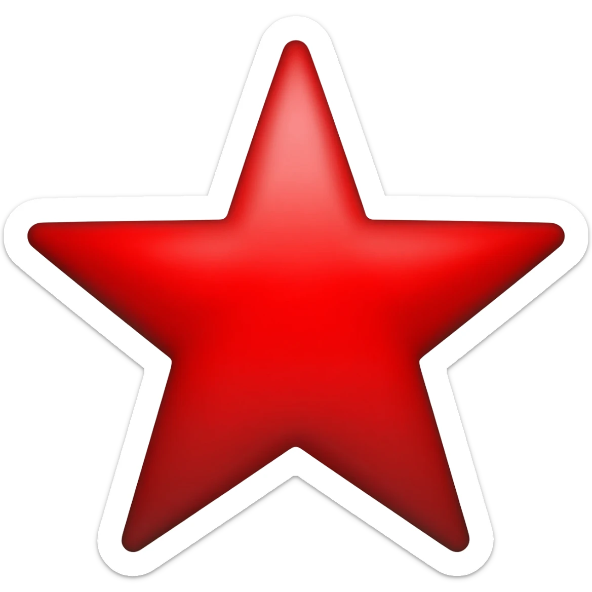 red star sticker
