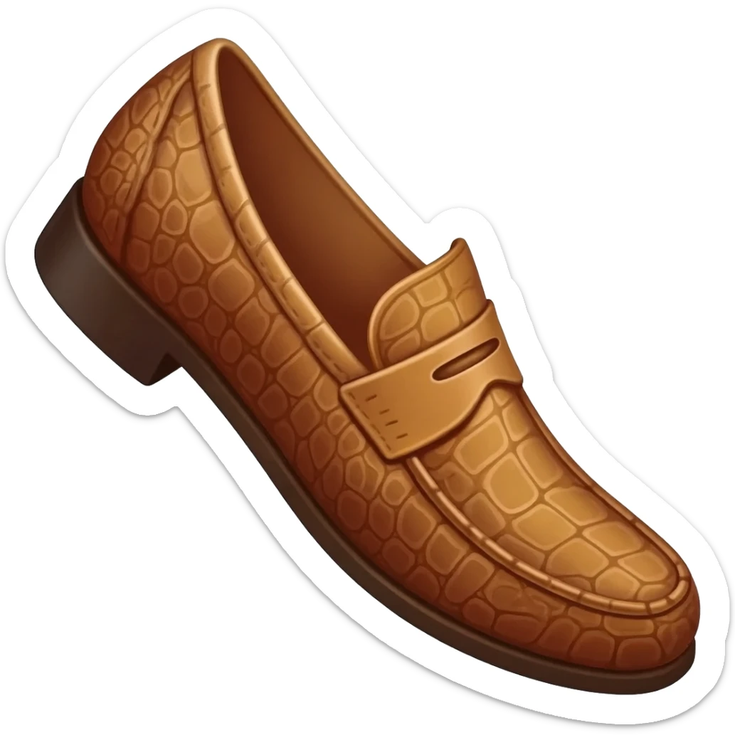 Tan Croc's Shoe sticker