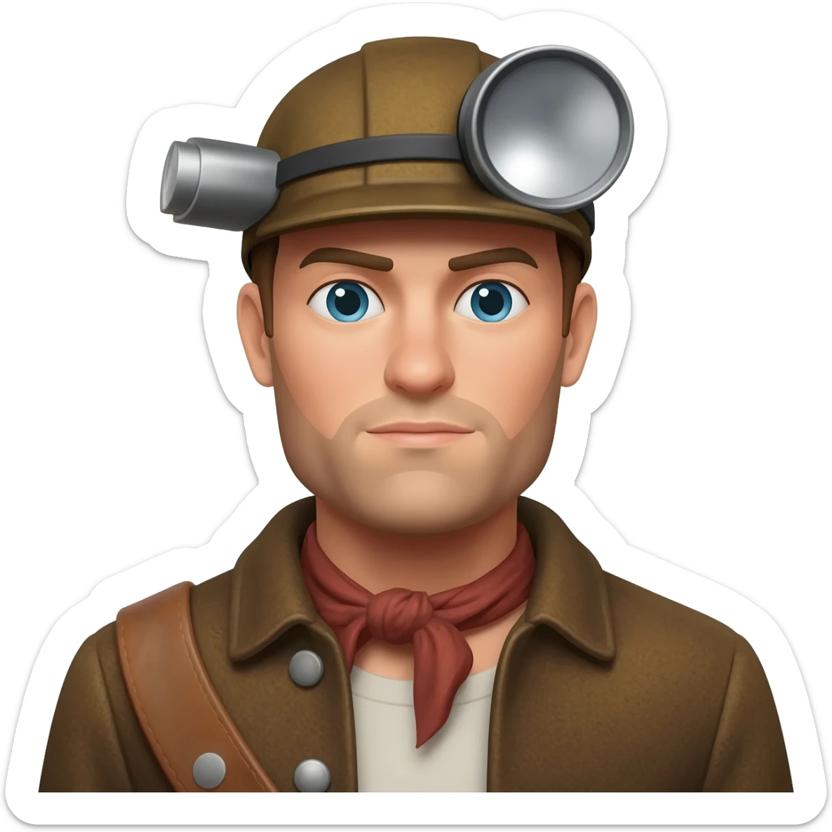 Gold rush miner sticker