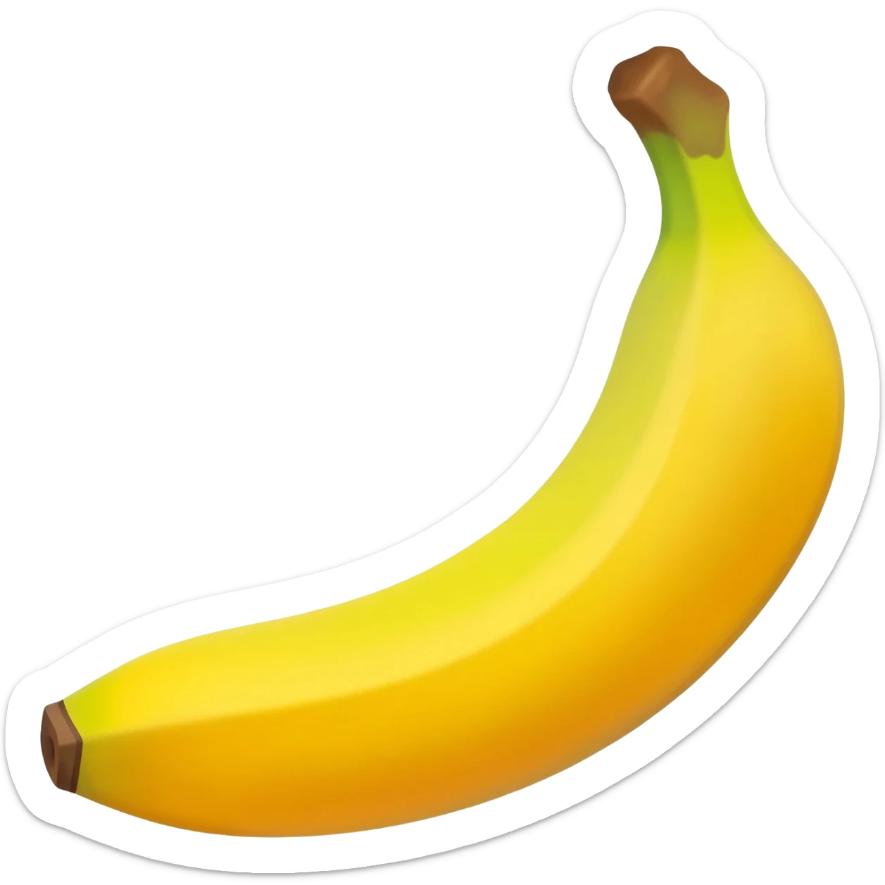 Banana with poop sticker