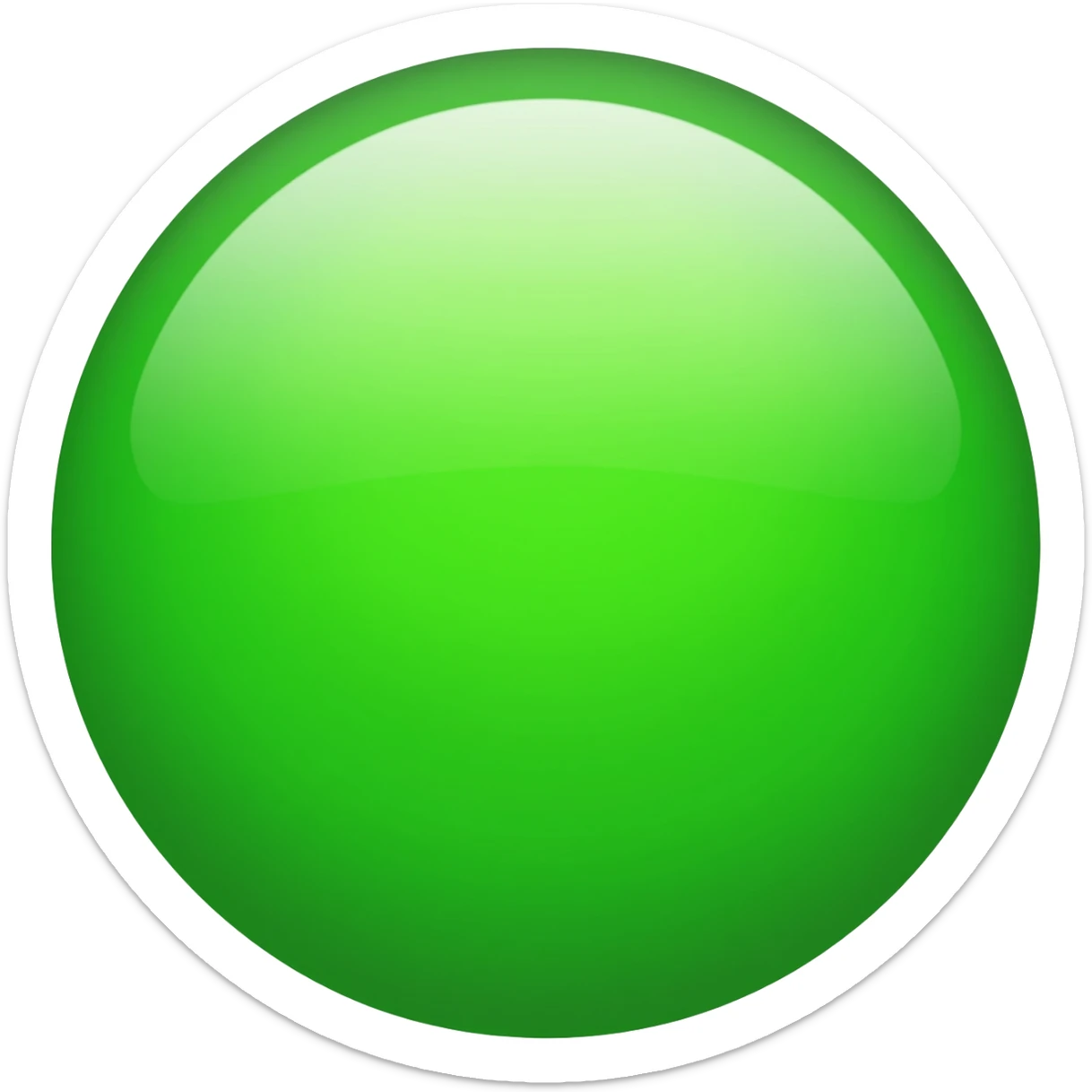 Green bullet point-orb-circle sticker