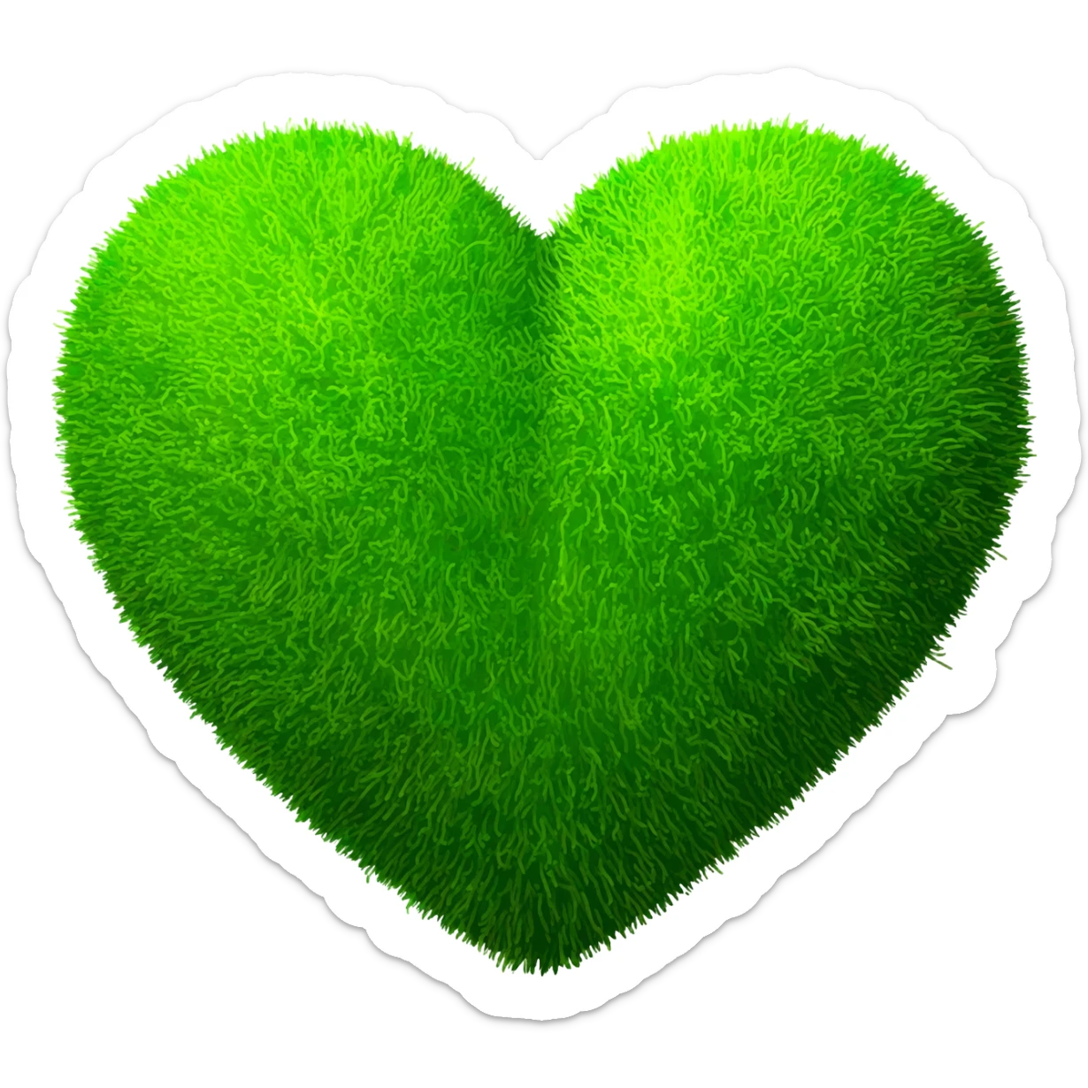 Heart Green-moss! sticker