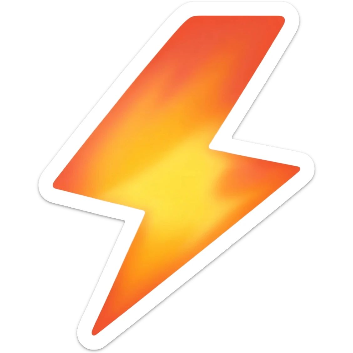 fire lightning sticker