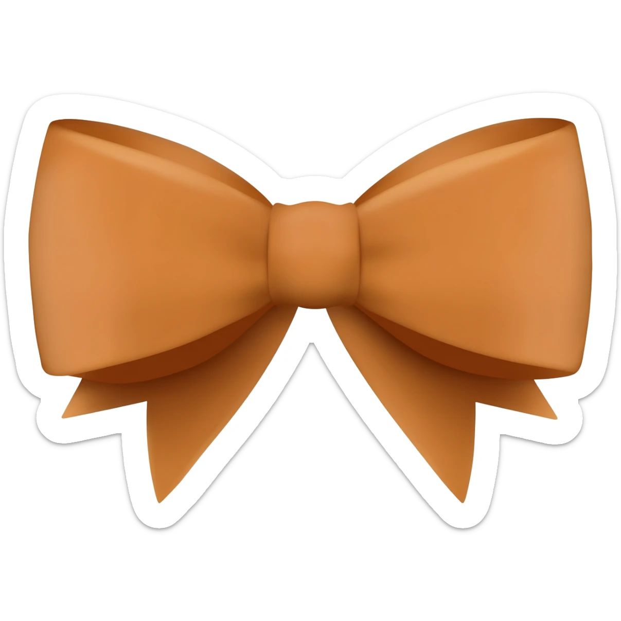 Caramel bow sticker