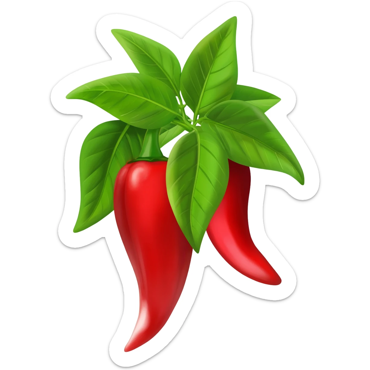 Chilli plant sticker