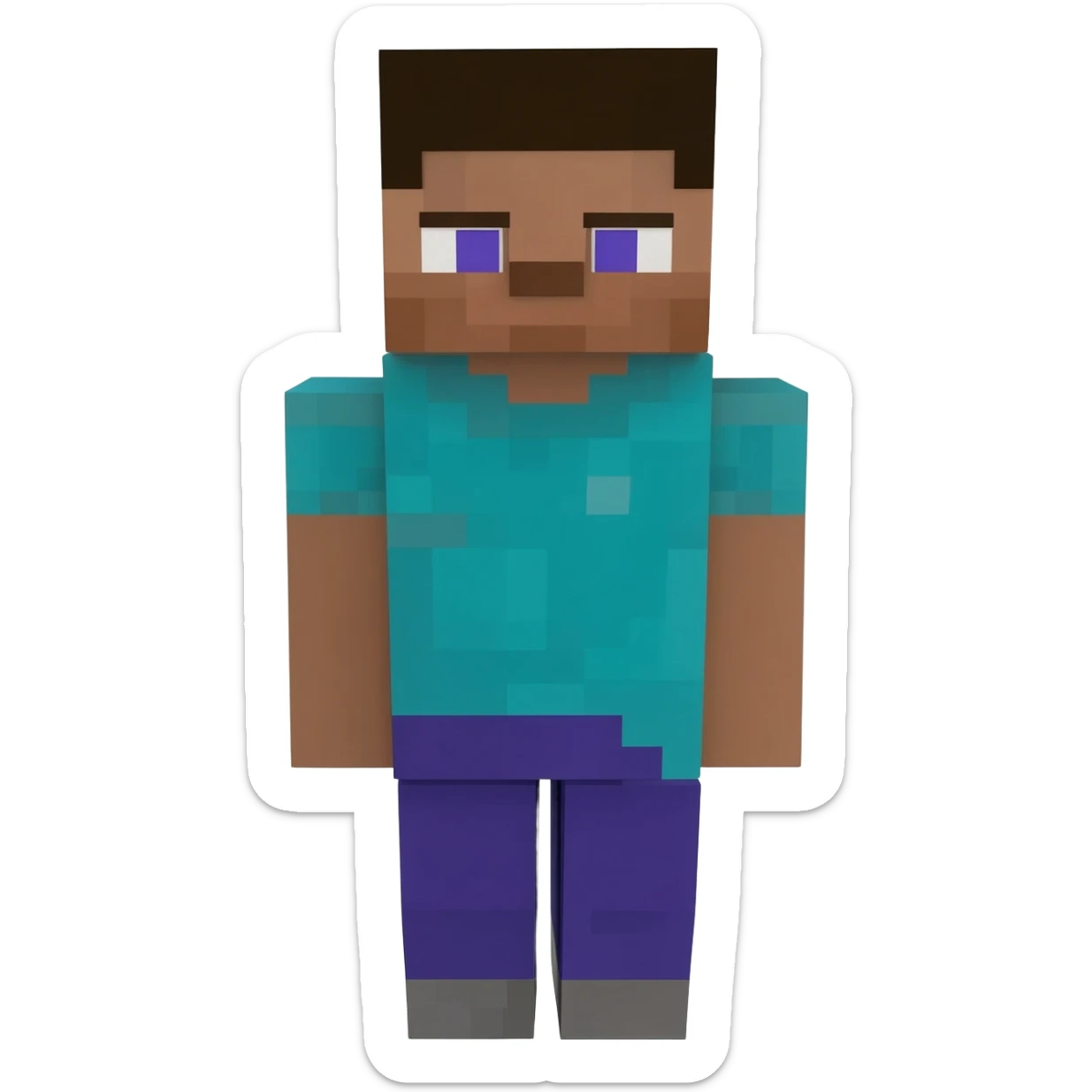 Minecraft steve full body sticker