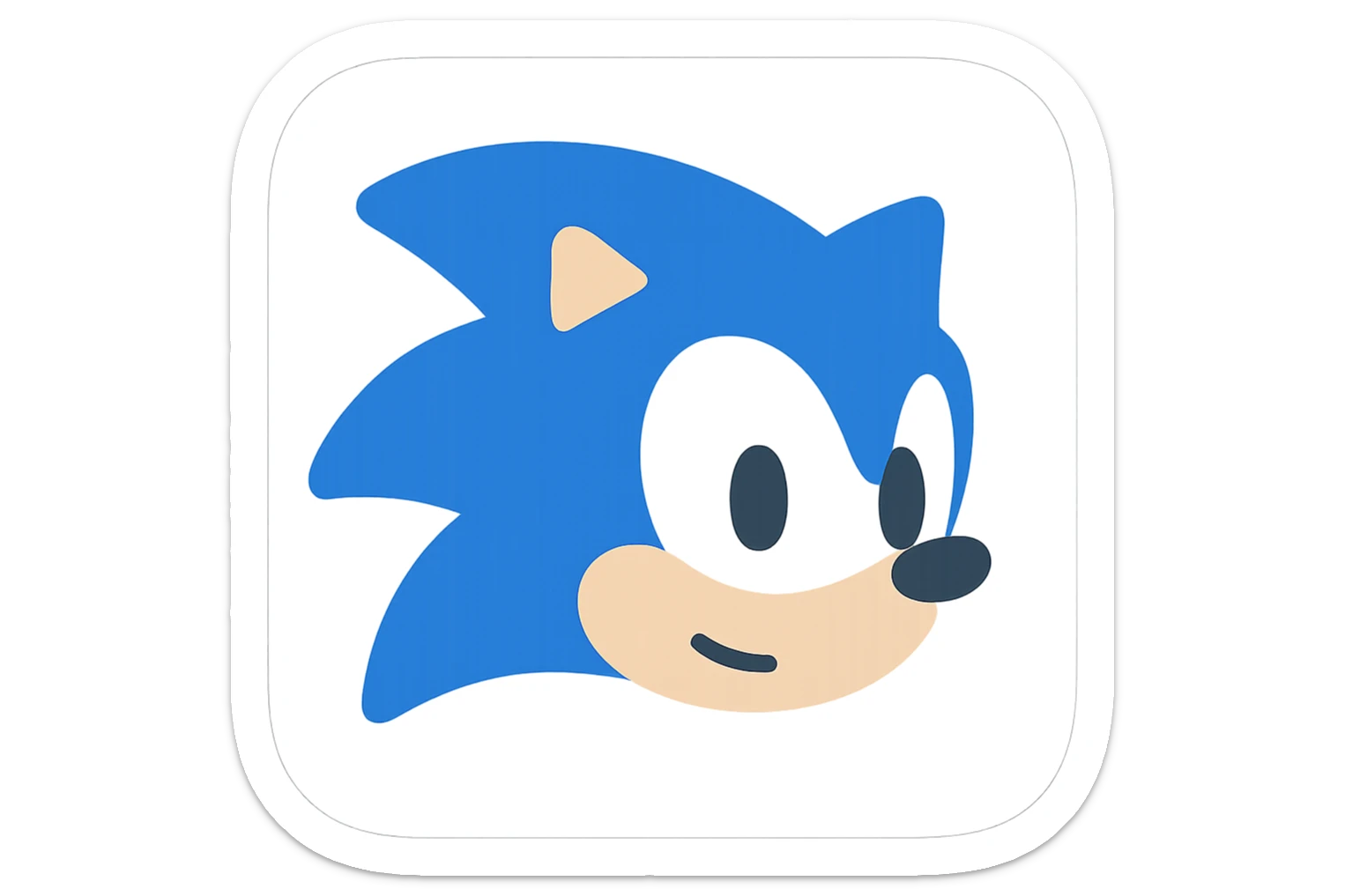 Sonic the hedgehog sticker