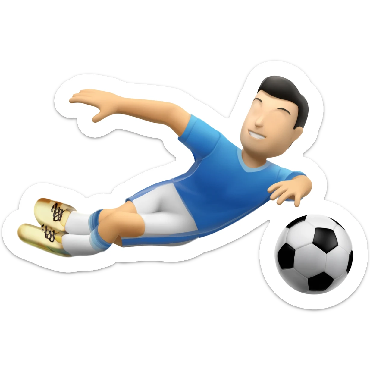 soccer tackle slide sticker