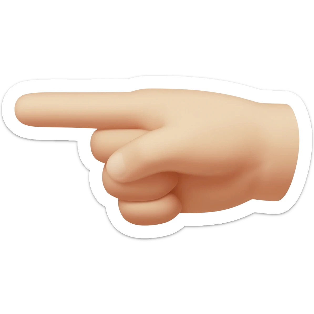 finger pointer hand tap sticker