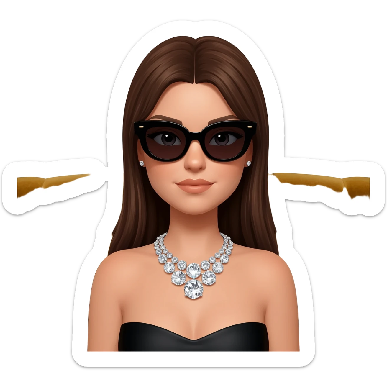 cool rich girl sticker