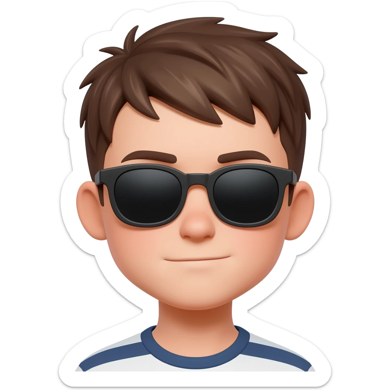 Niño con gafas de sol sticker