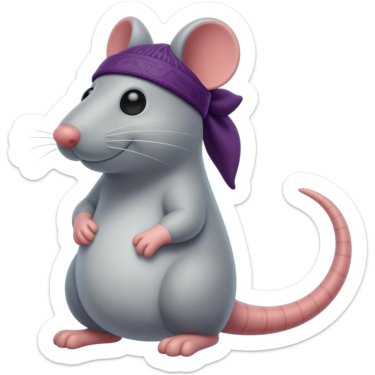 rat with a durag sticker