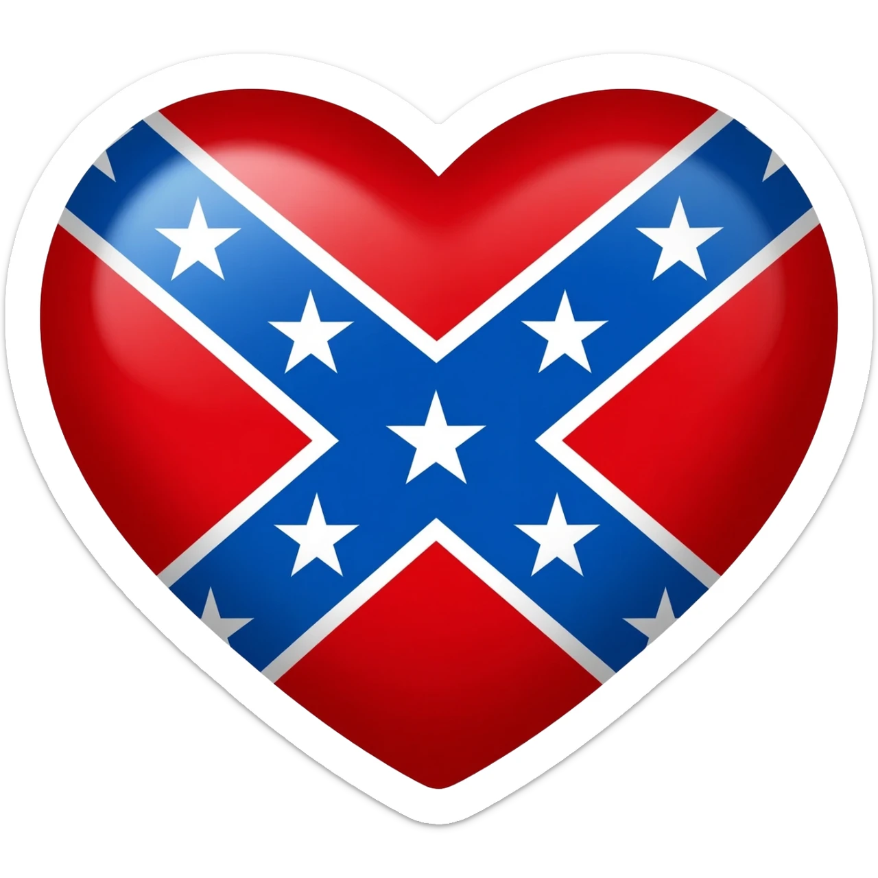 I heart New York but with a confederate flag instead of a heart sticker
