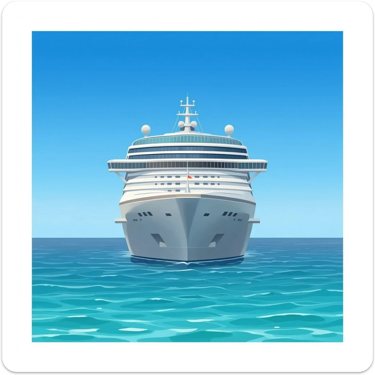 Cruise ship sticker