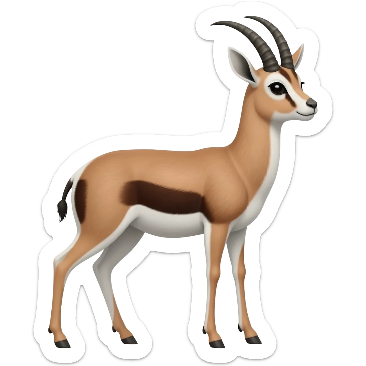 Gnu-gazelle-hybrid, full body sticker