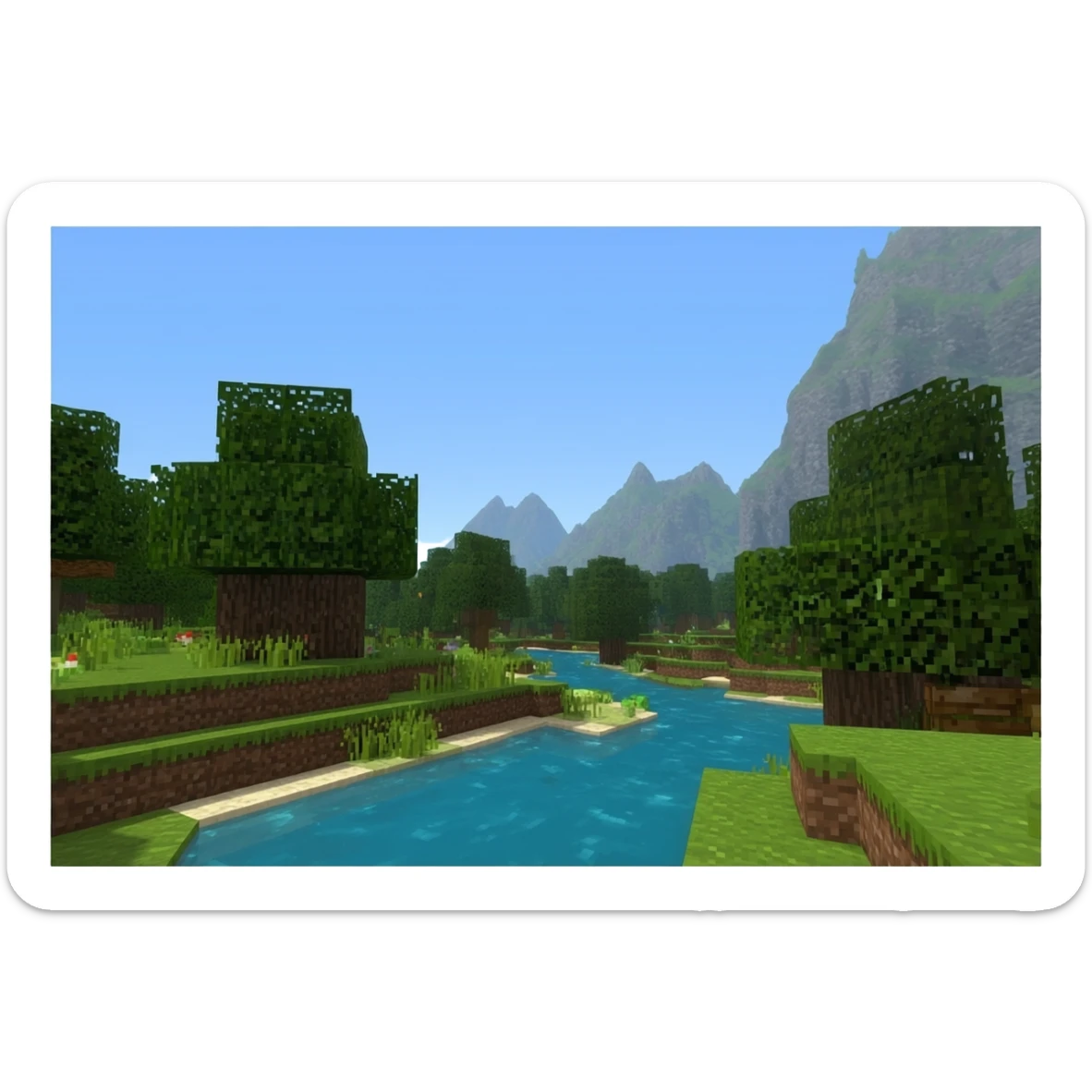 Minecraft world sticker