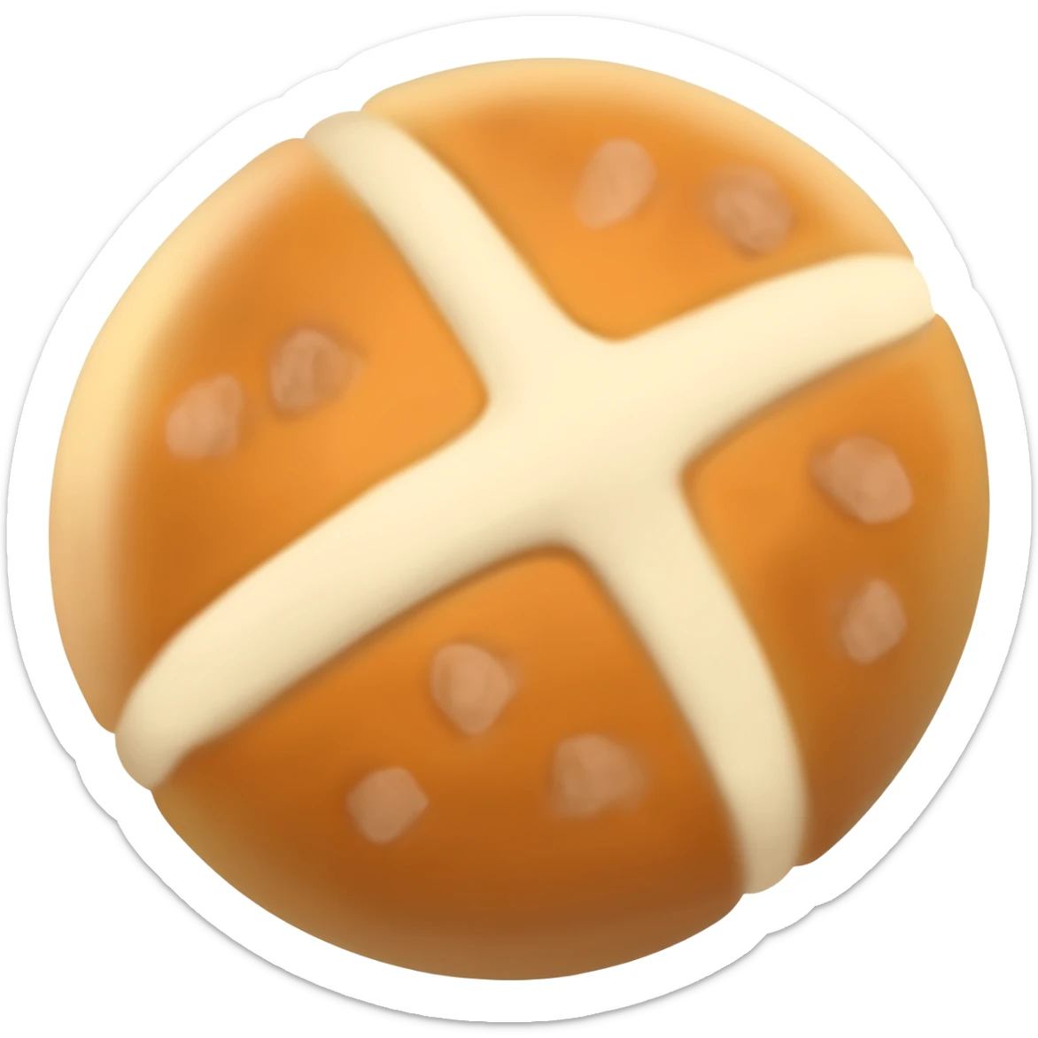 one hot cross bun sticker