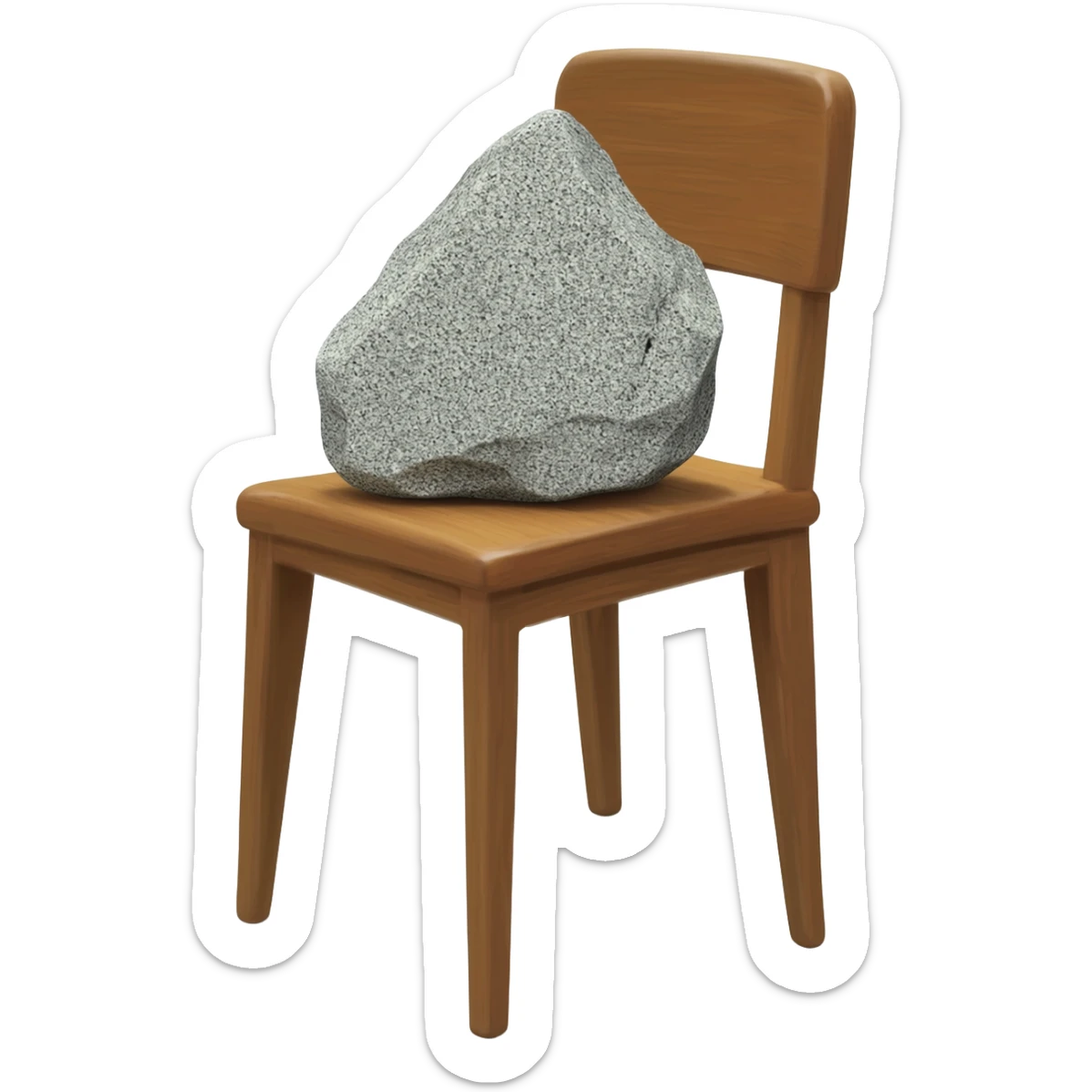 rock on a chair sticker