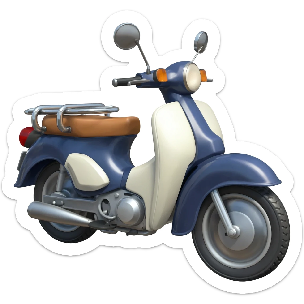 Moto como herramienta de trabajo sticker