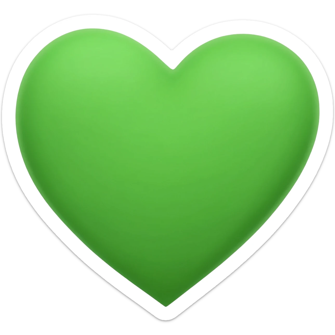 Heart with this hex colour #2ecc71 sticker