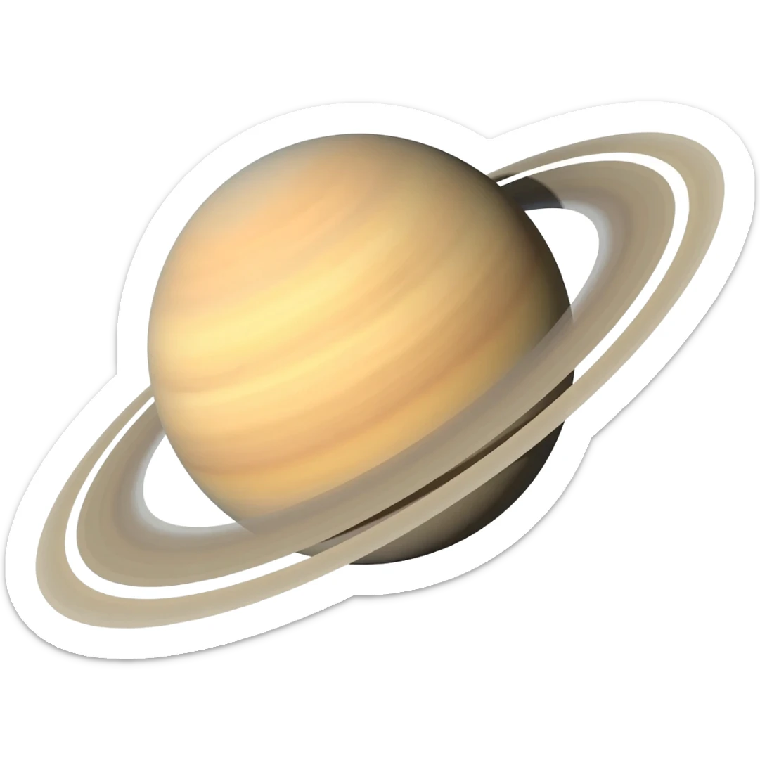 Saturn (the planet, not the surface, without the space)) sticker