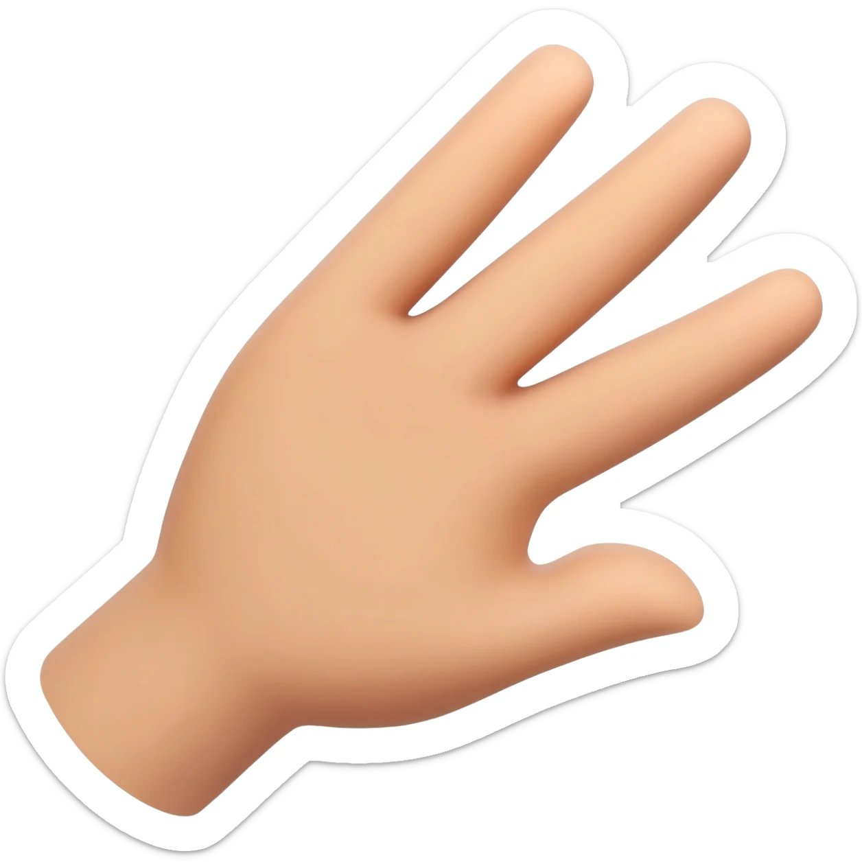 three finger salute sticker