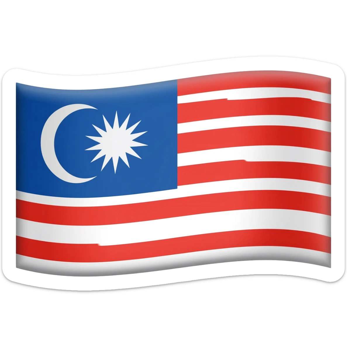 flag of Malaysia sticker