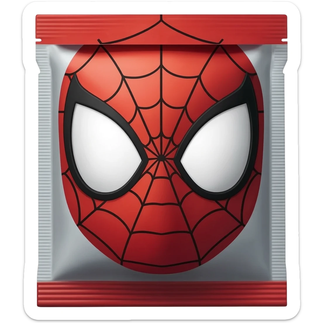Spider-Man coffee packet sticker