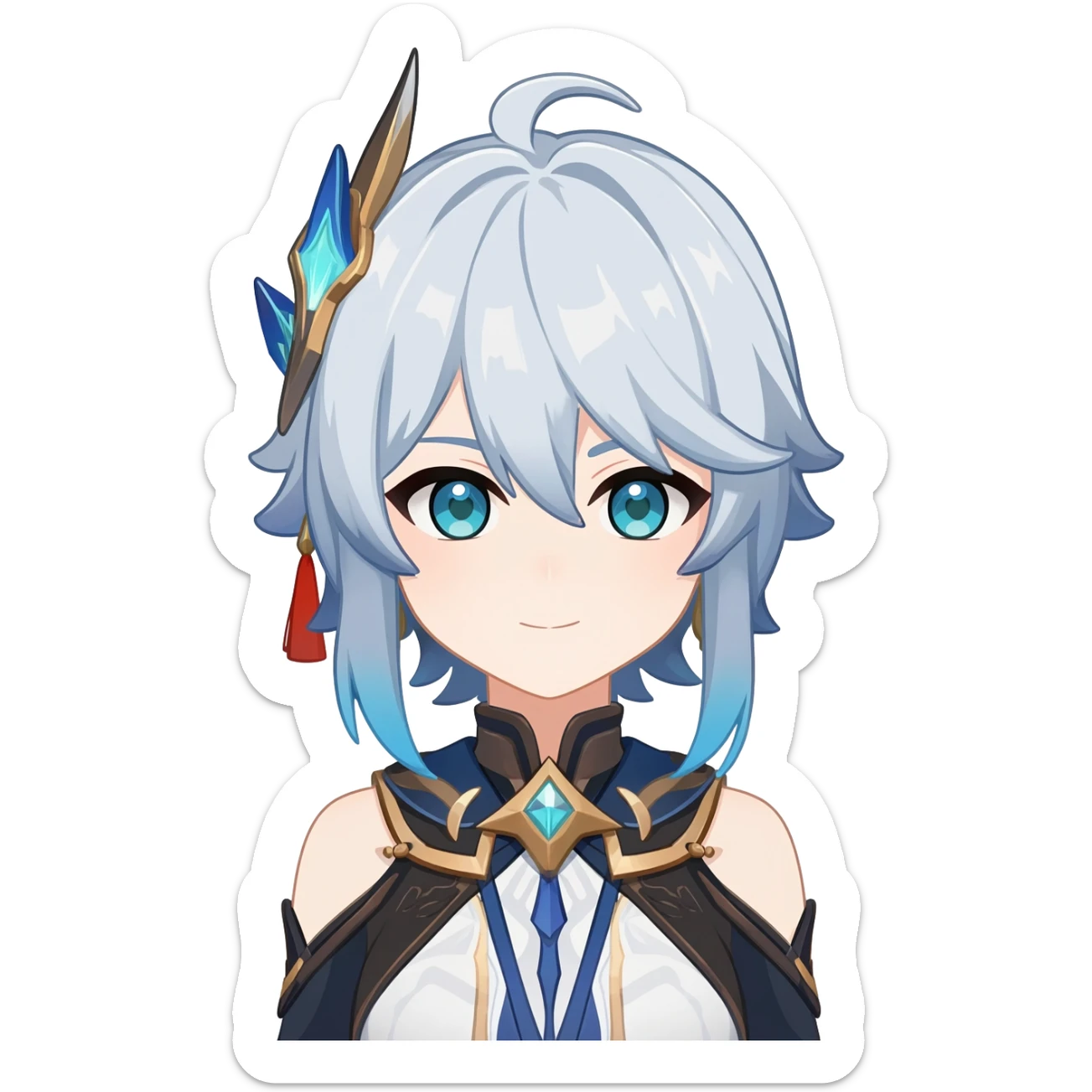 Genshin Impact anime character Aether sticker