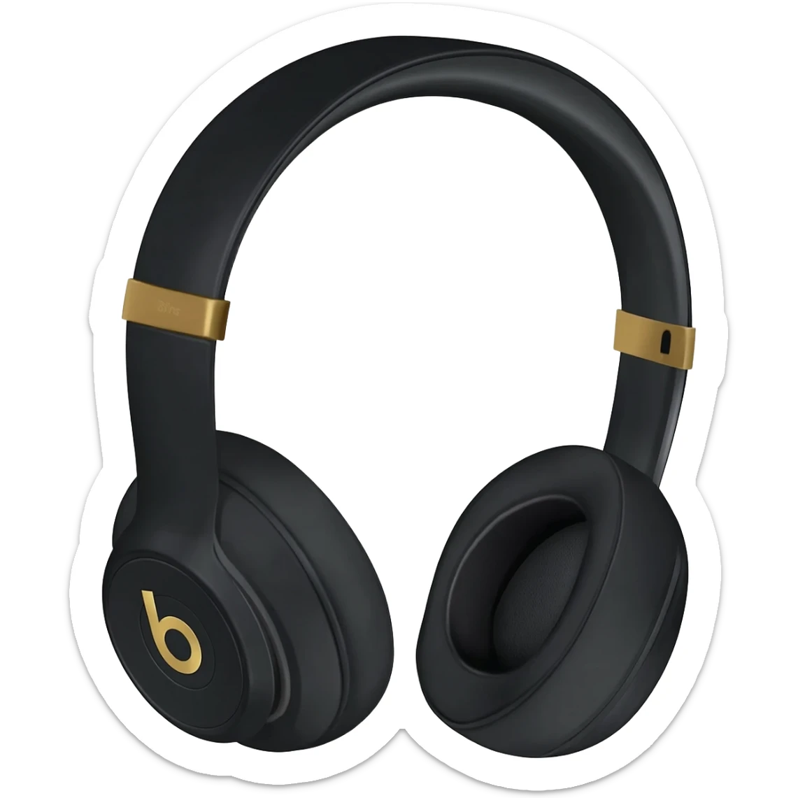 Black beats by de Headphones sticker