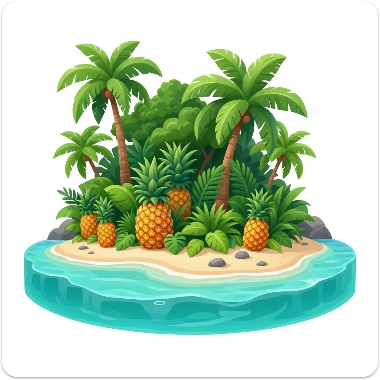 pineapple paradise sticker