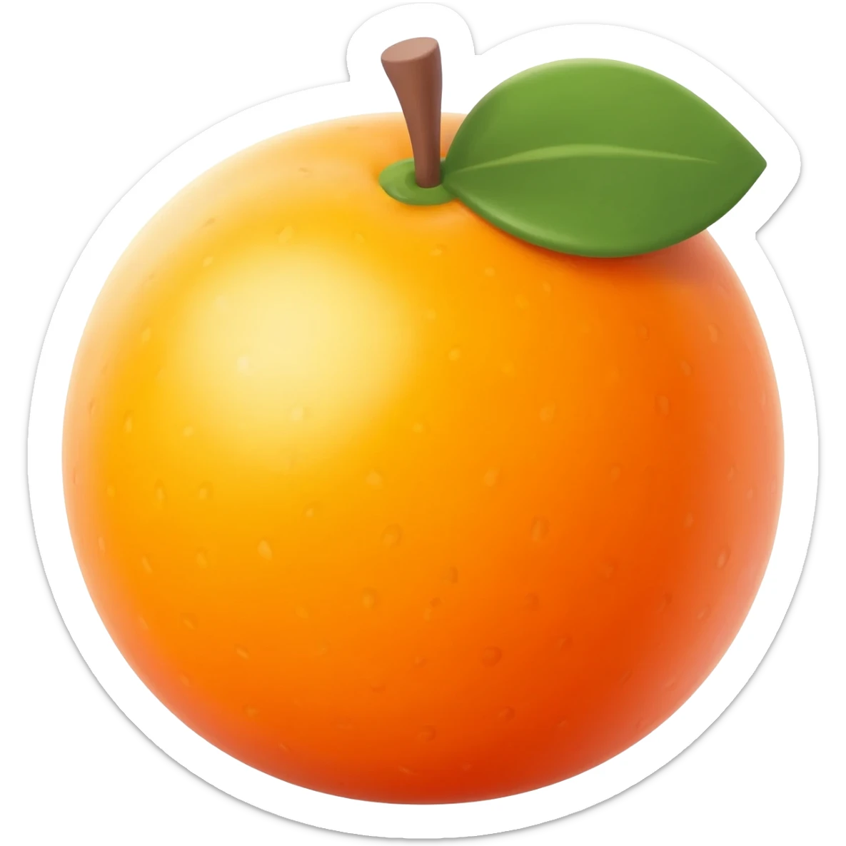 Orange original sticker