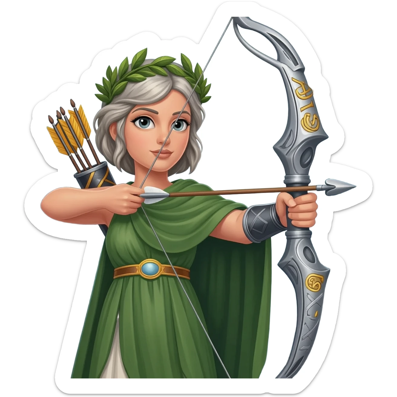 artemis greek god sticker