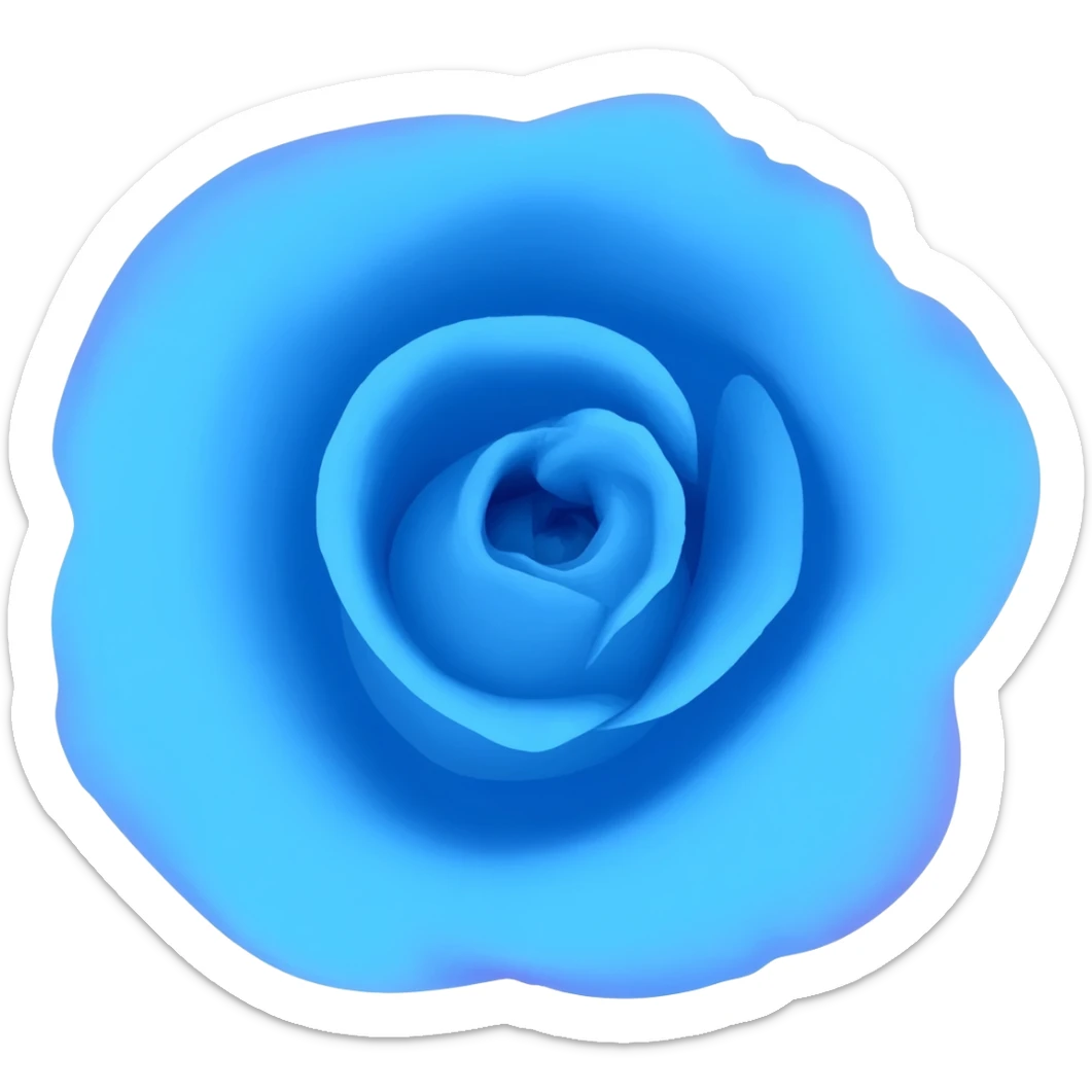 Rosa azul sticker