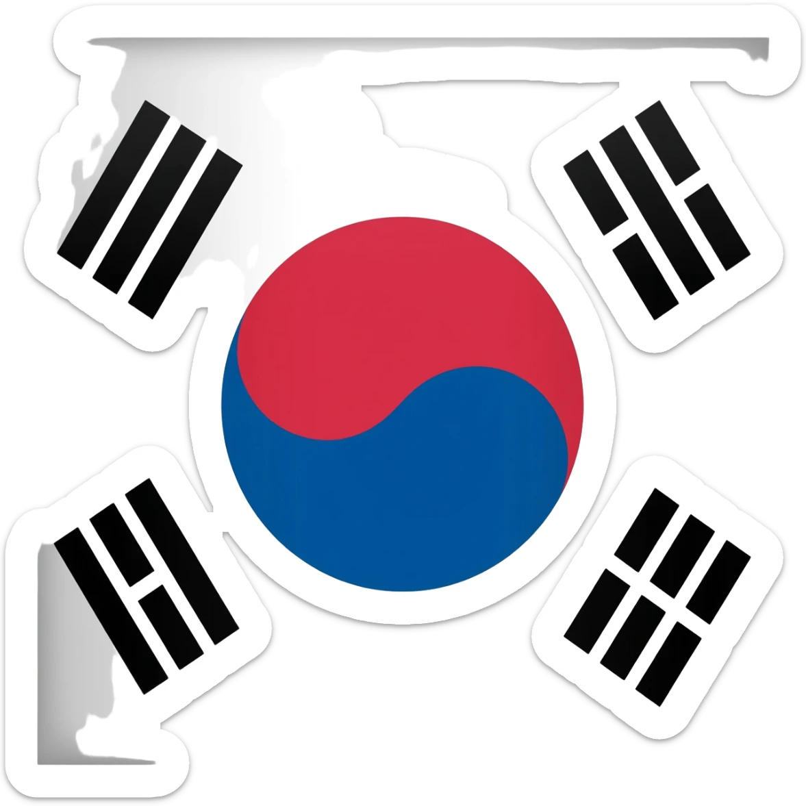 flag of South Korea sticker
