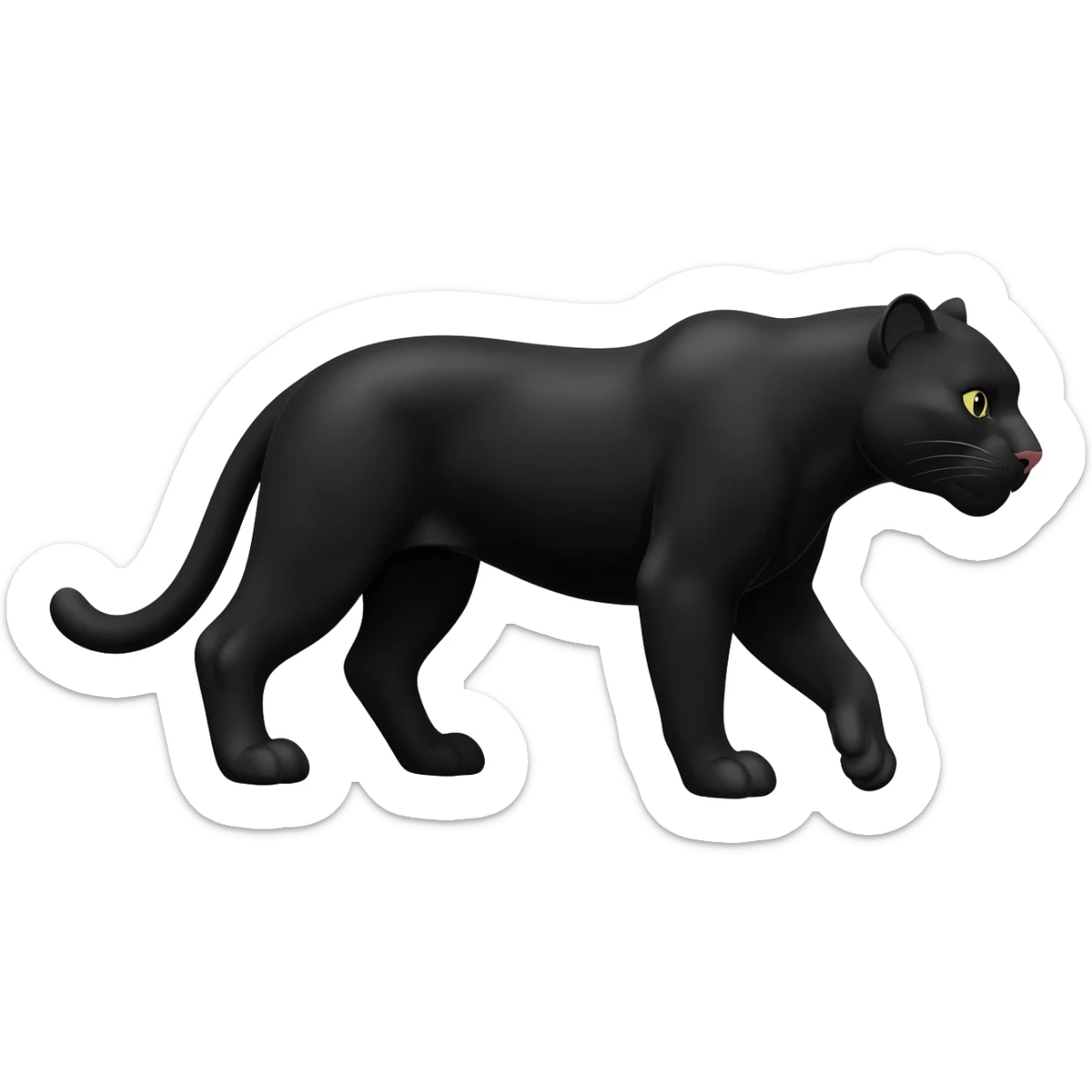 Pantera negra cuerpo completo sticker