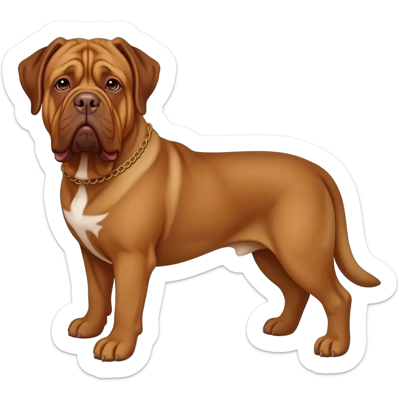 Dogue de bordeaux dog sticker