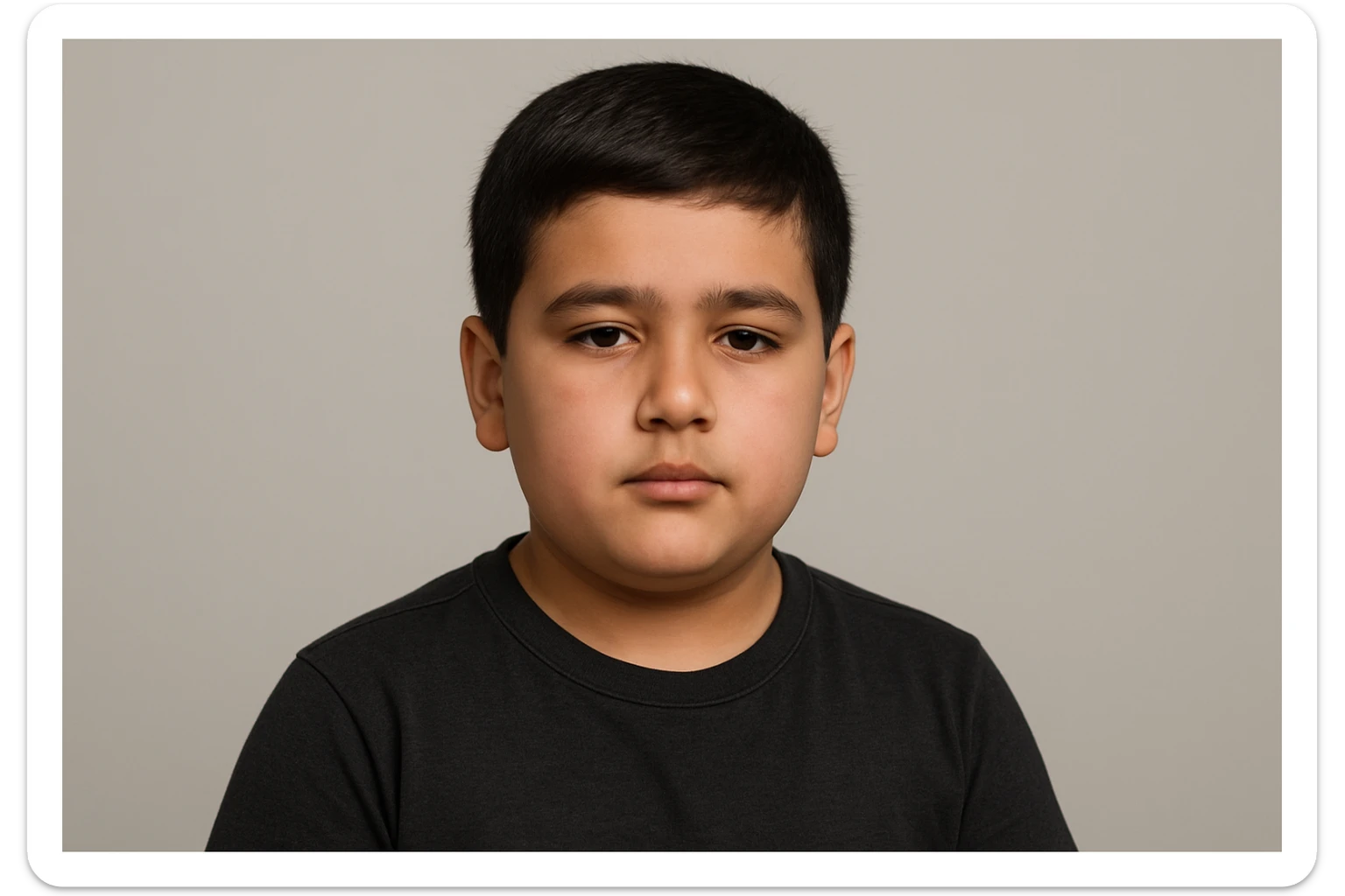 SHu odamning 10 11 yoshligini tasvirlab ber orqa fonda hech narsa bo'lmasin beligacha  sticker