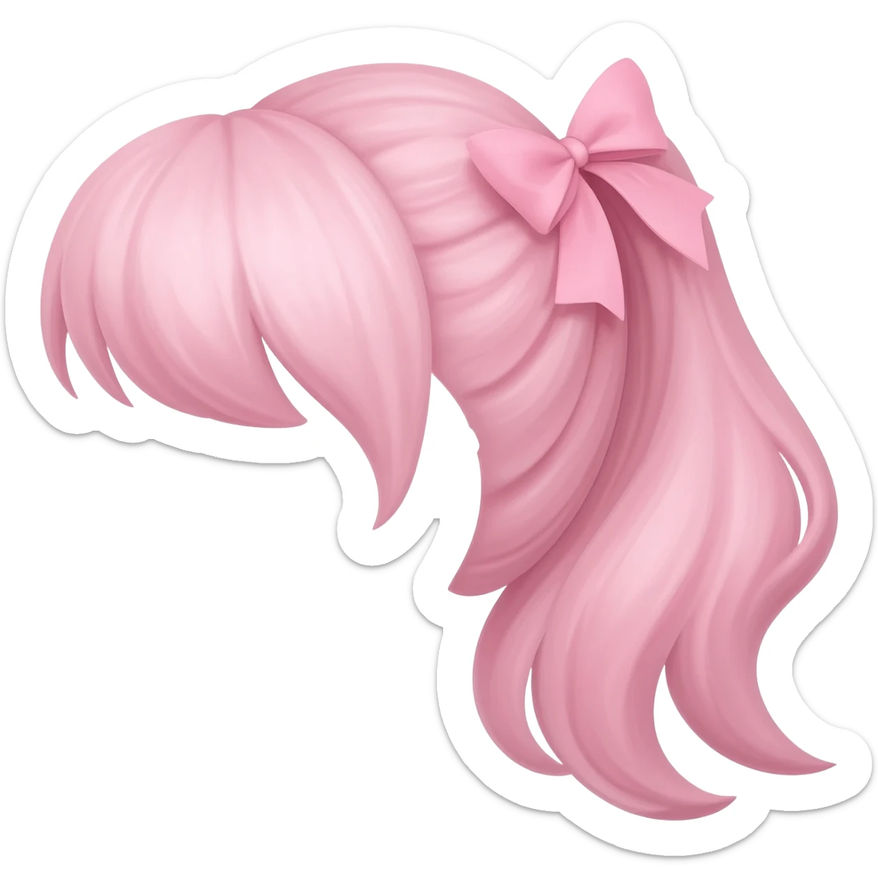 Lazo del pelo rosa sticker