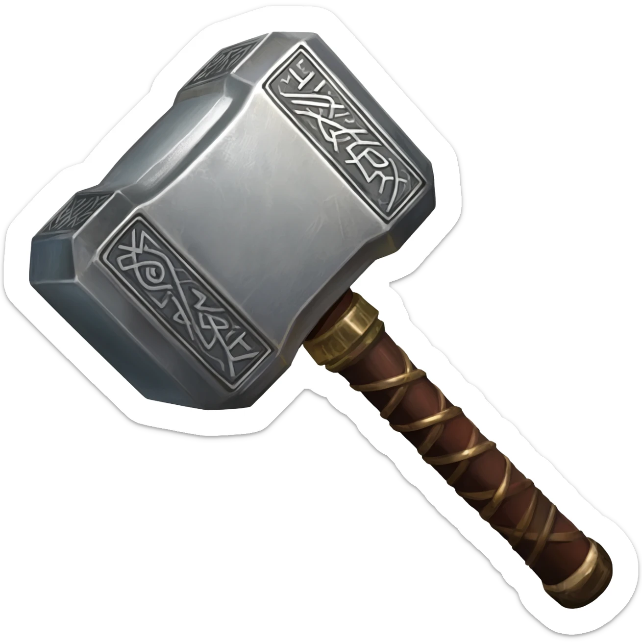 Thor's hammer sticker