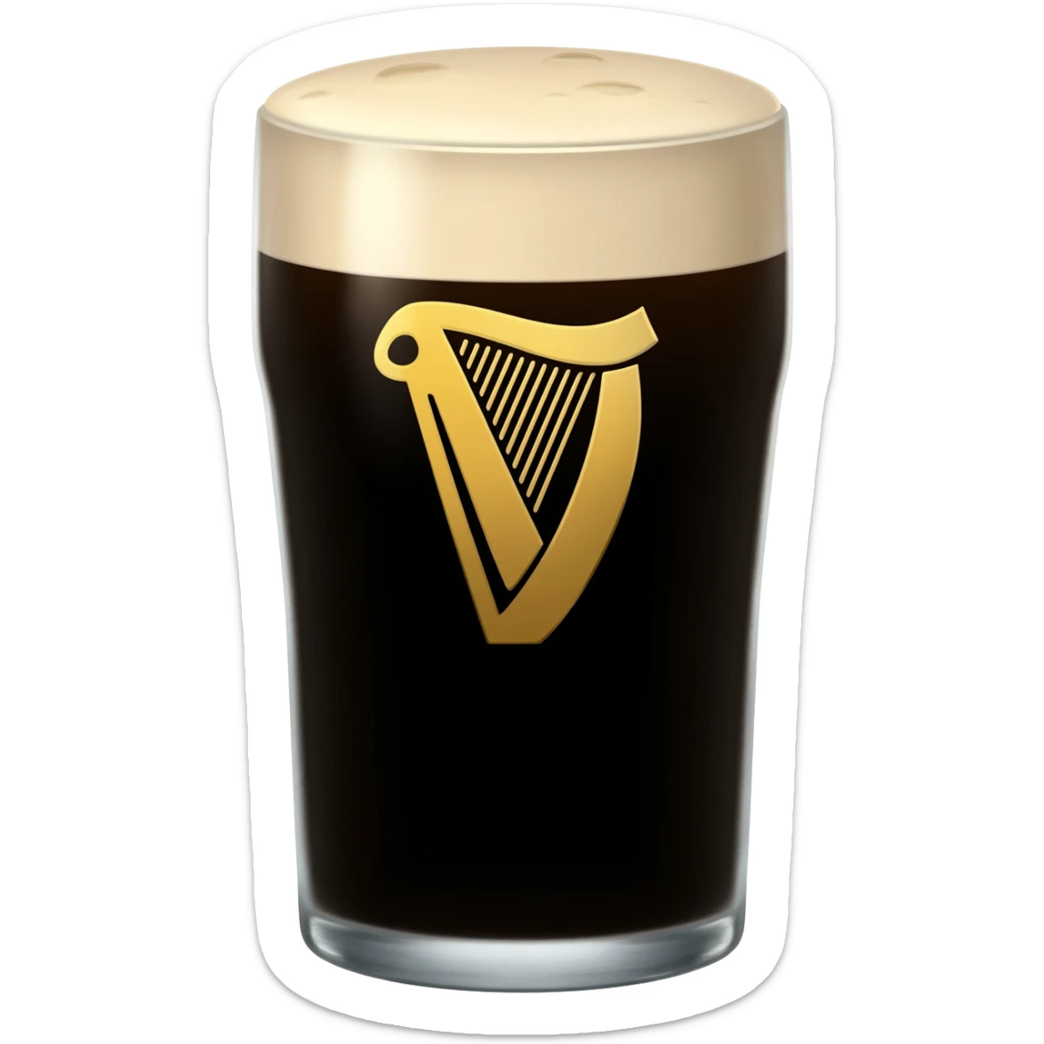 Glass of Guinness sticker