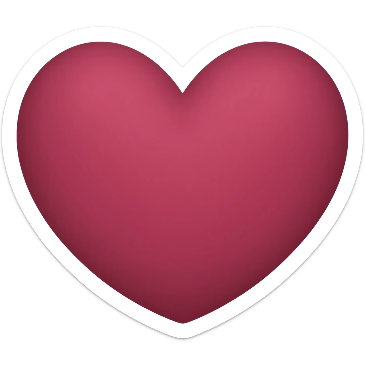 maroon haert sticker