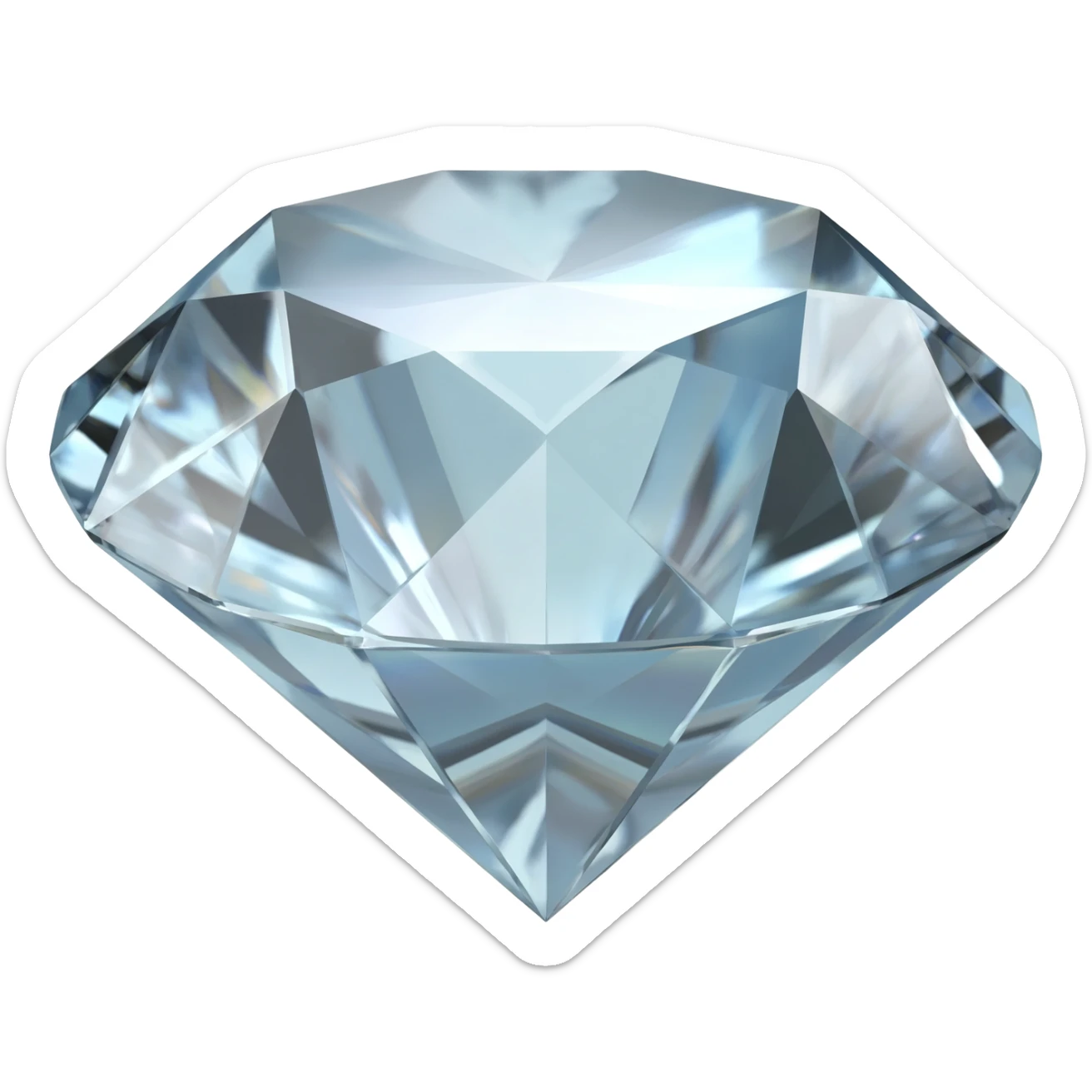 bright shiny diamond sticker