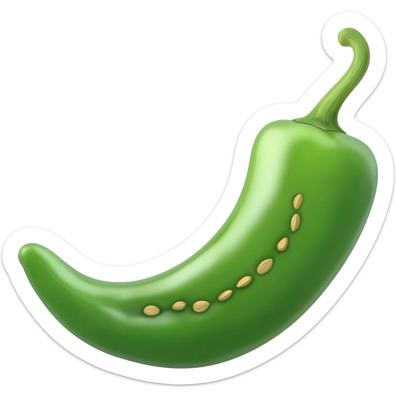 Green chilli sticker
