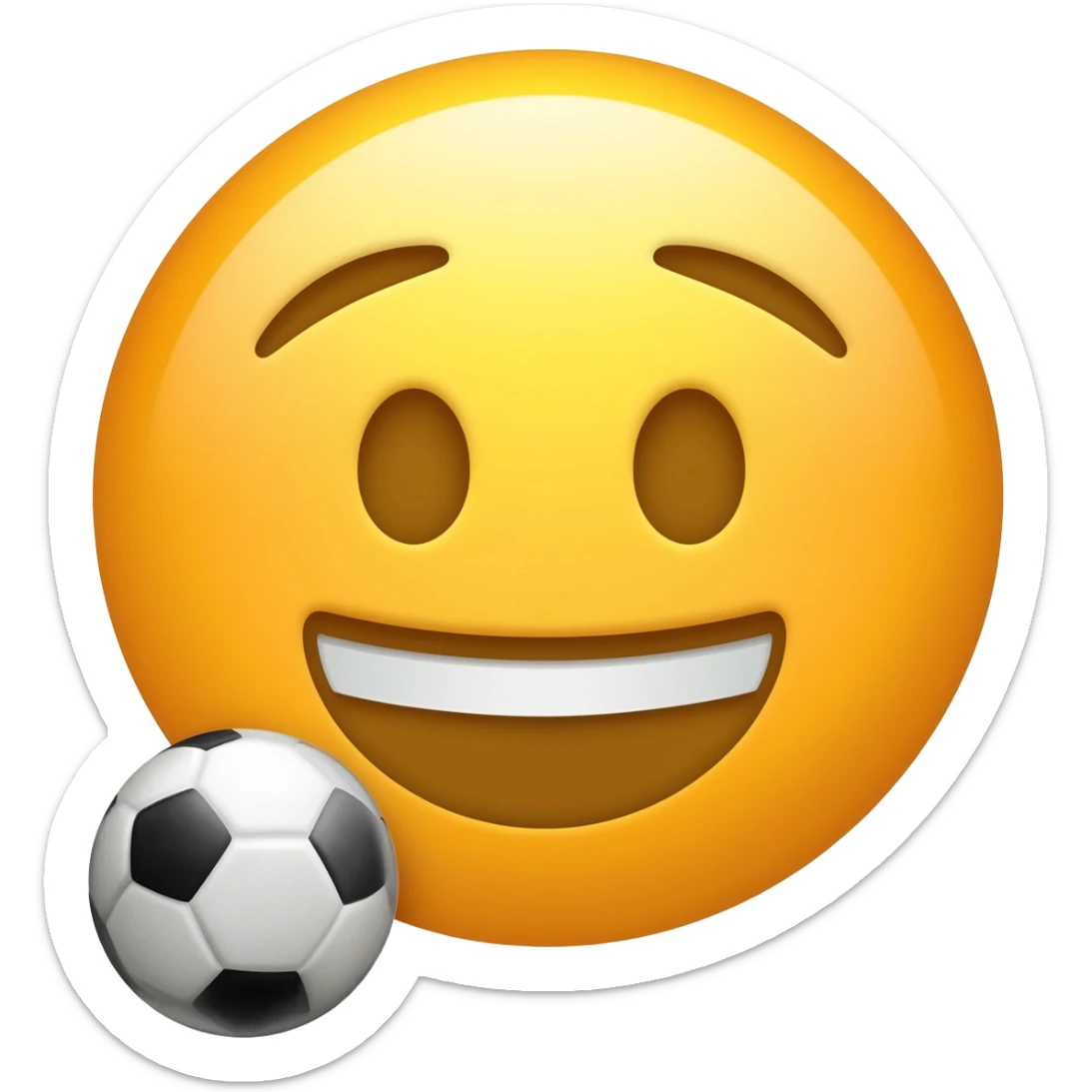 niño pateando la pelota de futbol pero en emoji para copiar y pegar sticker