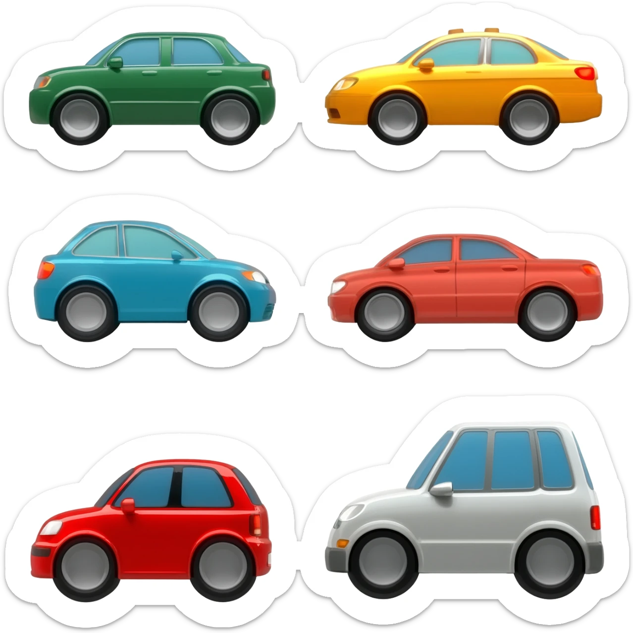 10 Cars sticker