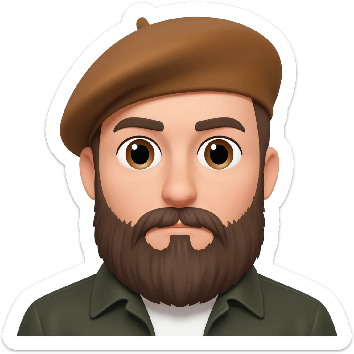 bearded berets sticker